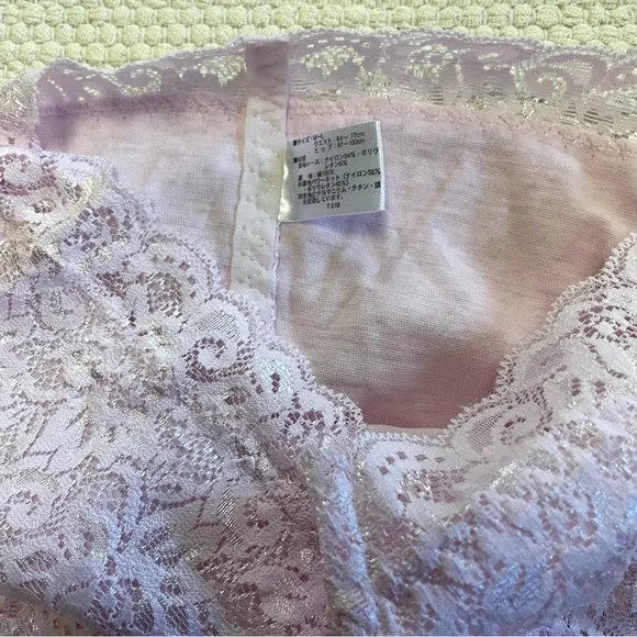 NWOT Pink Hi-Waist Shapewear Tummy Control Lace Brief Underwear Size S - Picture 3 of 8